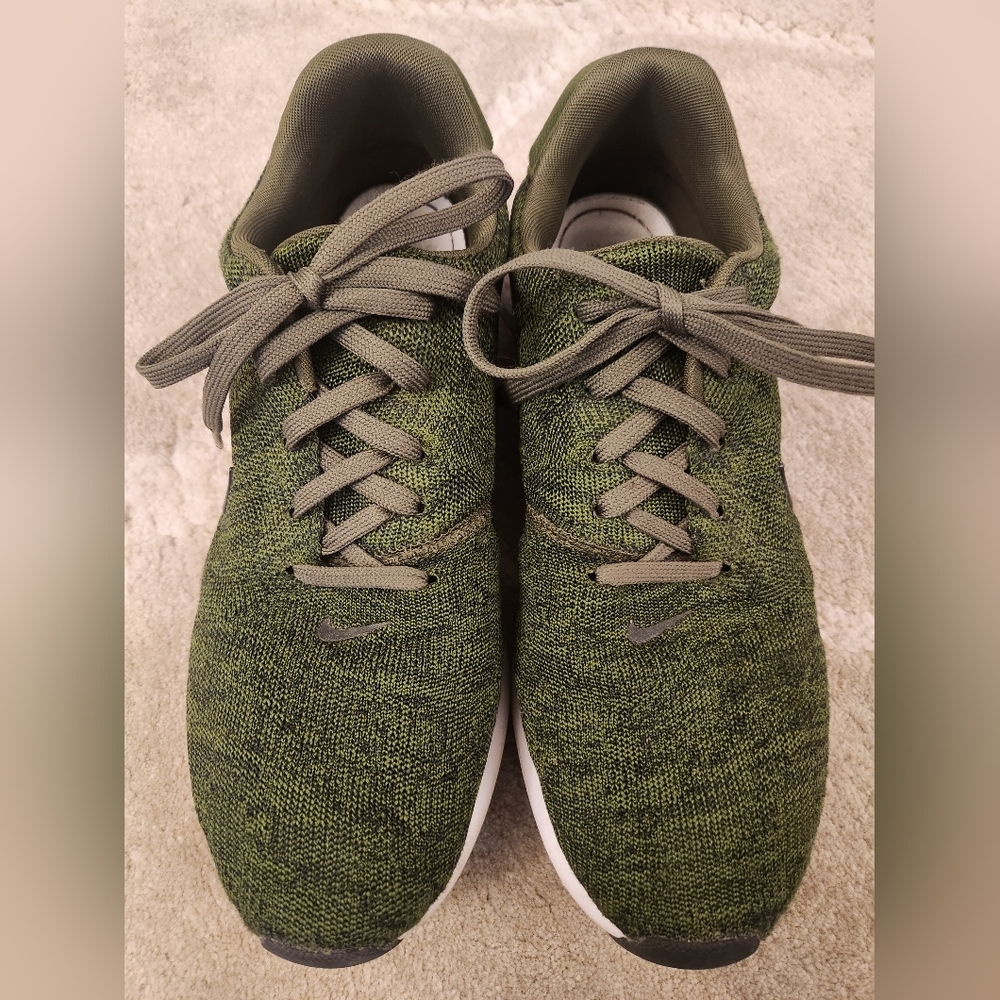 NIKE AIR MAX MODERN FLYKNIT AIR MAX 1 ROUGH GREEN-BLACK SZ 9.5